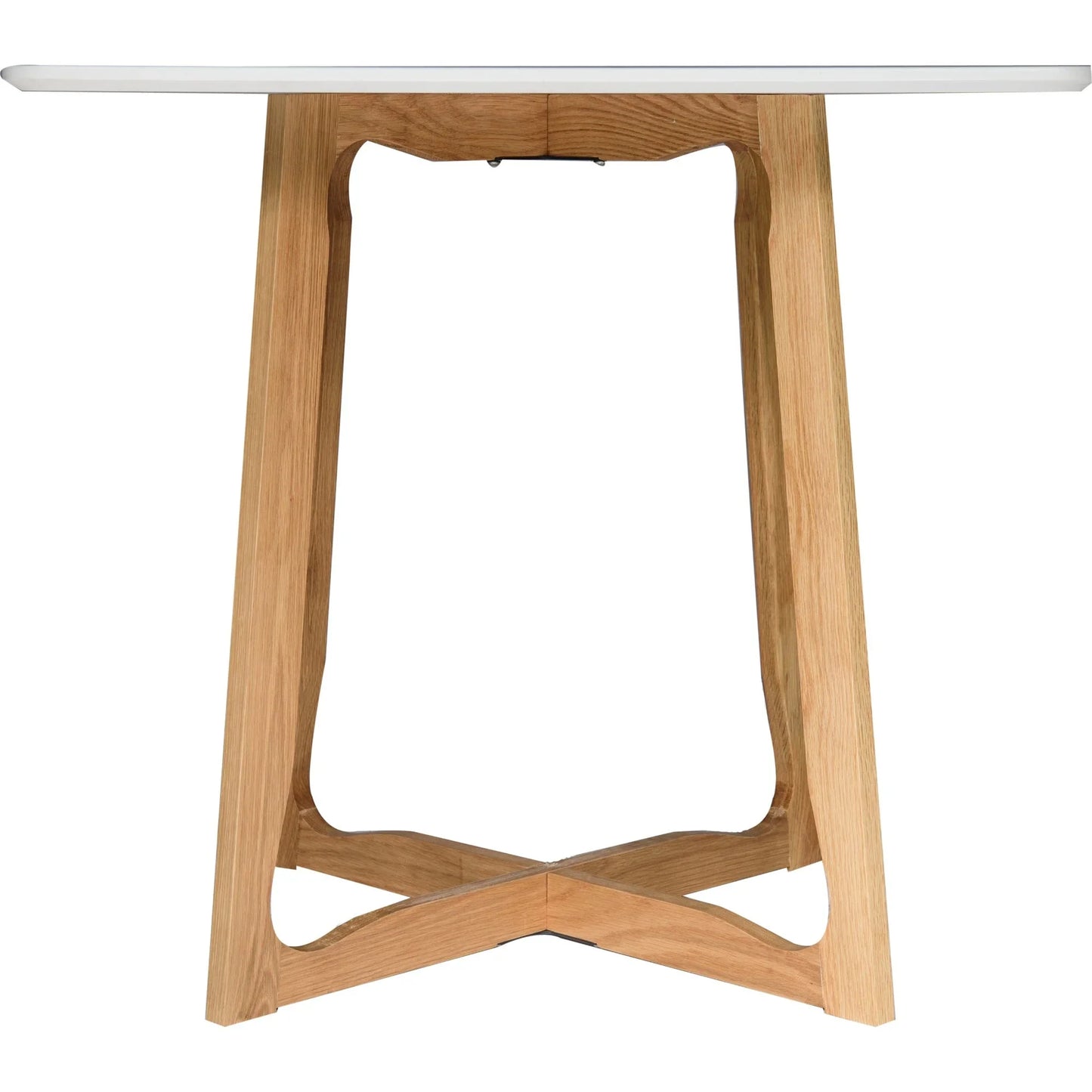 Cedar Square Dining Table with MDF Tabletop and X Shaped Oak Wood Base - Elax Furniture