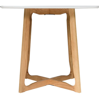 Cedar Square Dining Table with MDF Tabletop and X Shaped Oak Wood Base - Elax Furniture