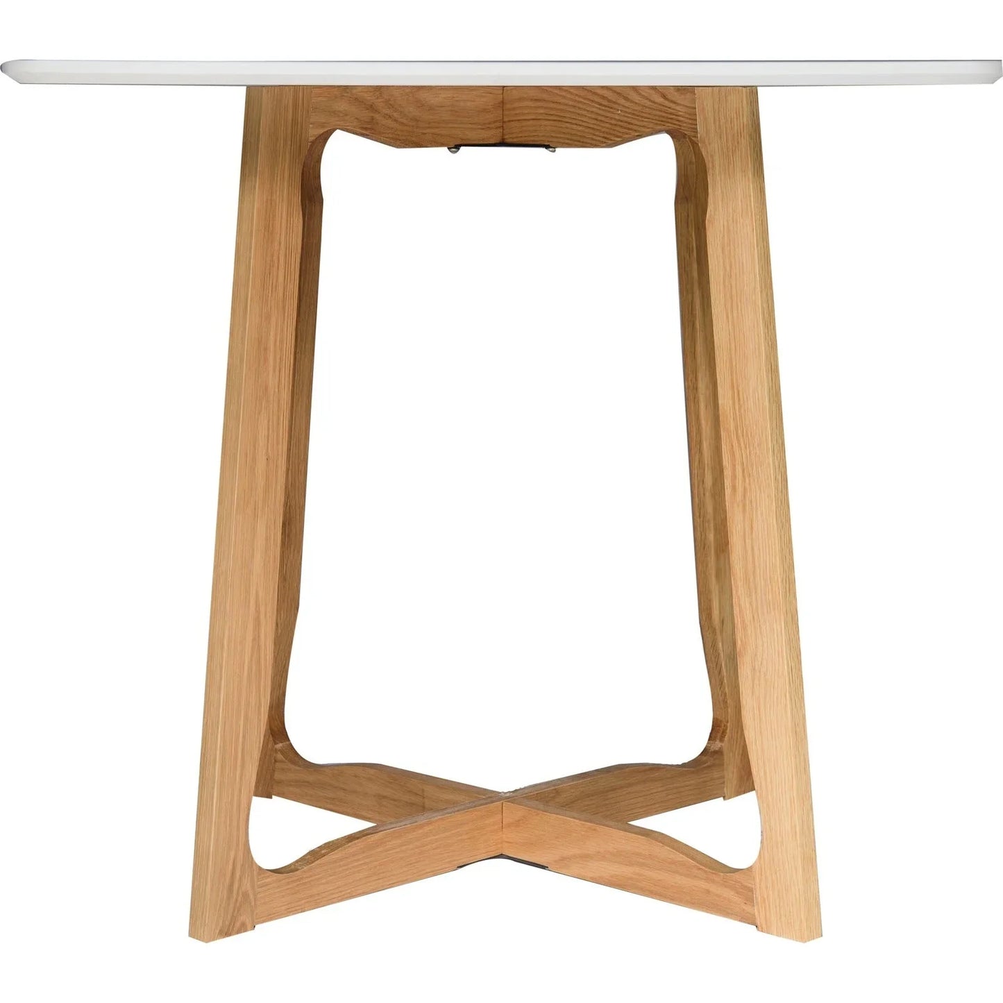 Cedar Square Dining Table with MDF Tabletop and X Shaped Oak Wood Base - Elax Furniture