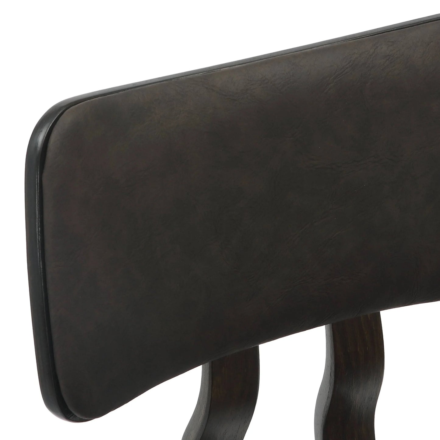 Fynix 5-Piece Dining Set with Round Wooden Table in Natural Wood and 4 Leather Dining Chairs - Elax Furniture