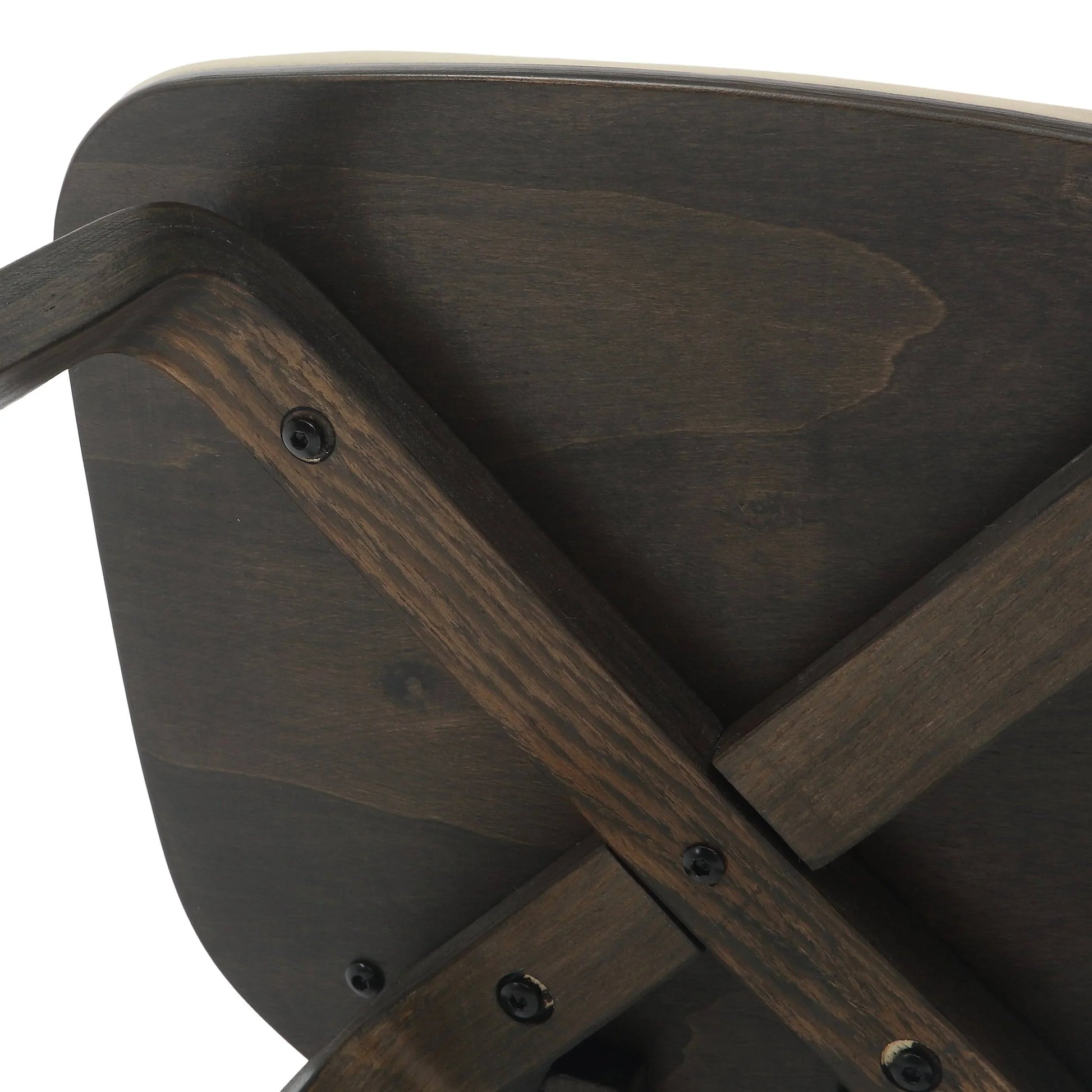 Fynix 5-Piece Dining Set with Round Wooden Table in Natural Wood and 4 Leather Dining Chairs - Elax Furniture