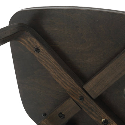 Fynix 5-Piece Dining Set with Round Wooden Table in Natural Wood and 4 Leather Dining Chairs - Elax Furniture