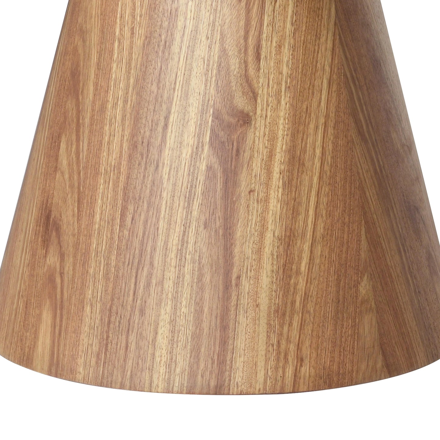 Fynix 5-Piece Dining Set with Round Wooden Table in Natural Wood and 4 Leather Dining Chairs - Elax Furniture