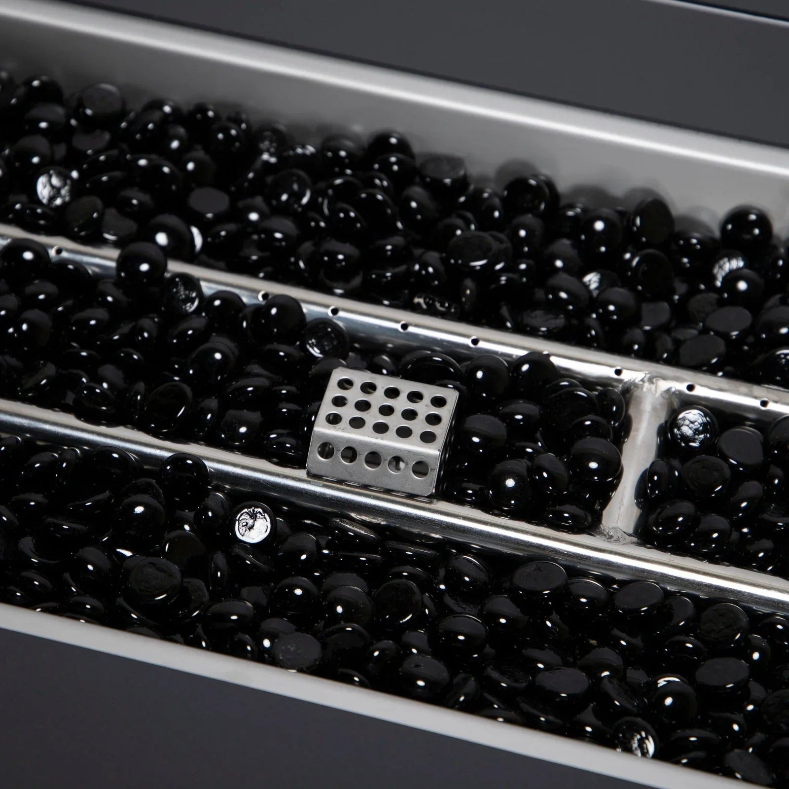 Chelsea Patio Modern Black Aluminum Propane Fire Pit Table - Elax Furniture