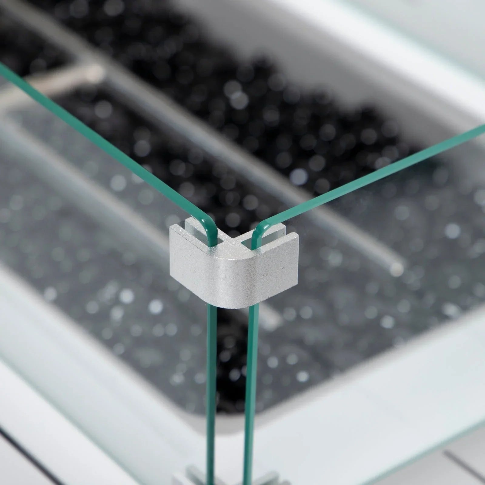 Chelsea Patio Modern Black Aluminum Propane Fire Pit Table - Elax Furniture