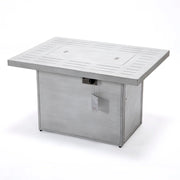 Chelsea Patio Modern Black Aluminum Propane Fire Pit Table - Elax Furniture