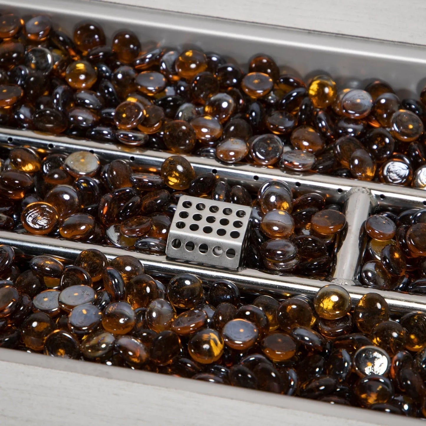 Chelsea Patio Modern Black Aluminum Propane Fire Pit Table - Elax Furniture