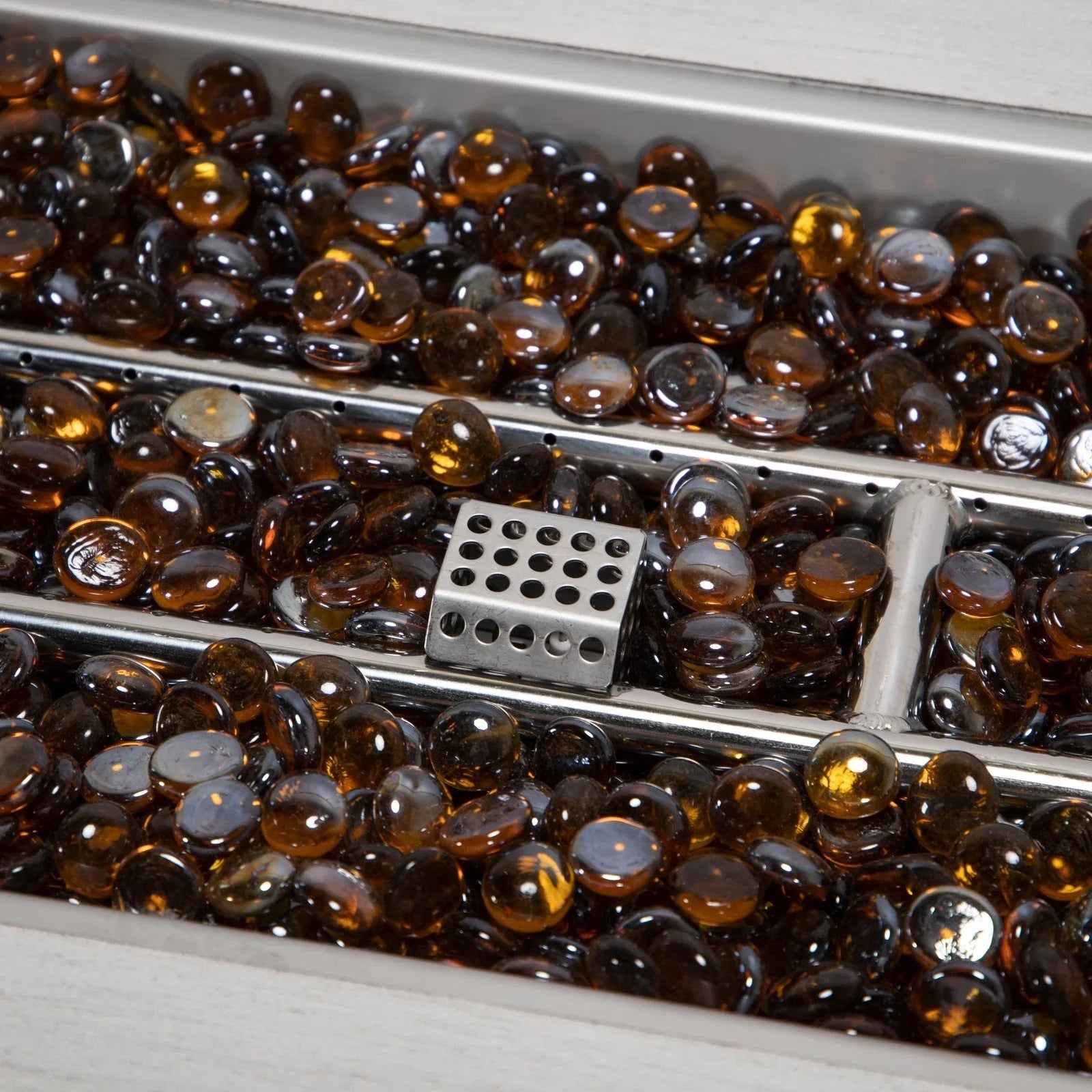 Chelsea Patio Modern Black Aluminum Propane Fire Pit Table - Elax Furniture