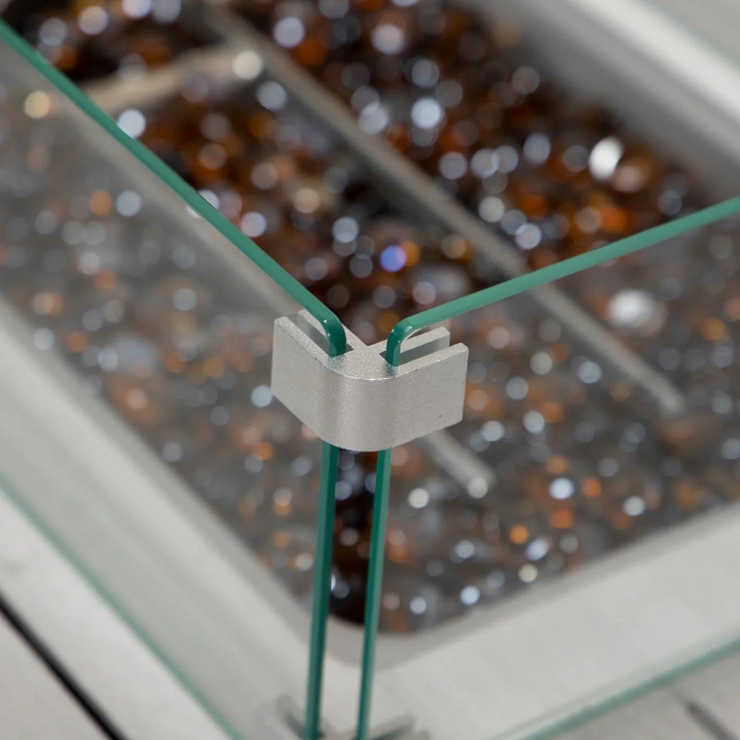 Chelsea Patio Modern Black Aluminum Propane Fire Pit Table - Elax Furniture