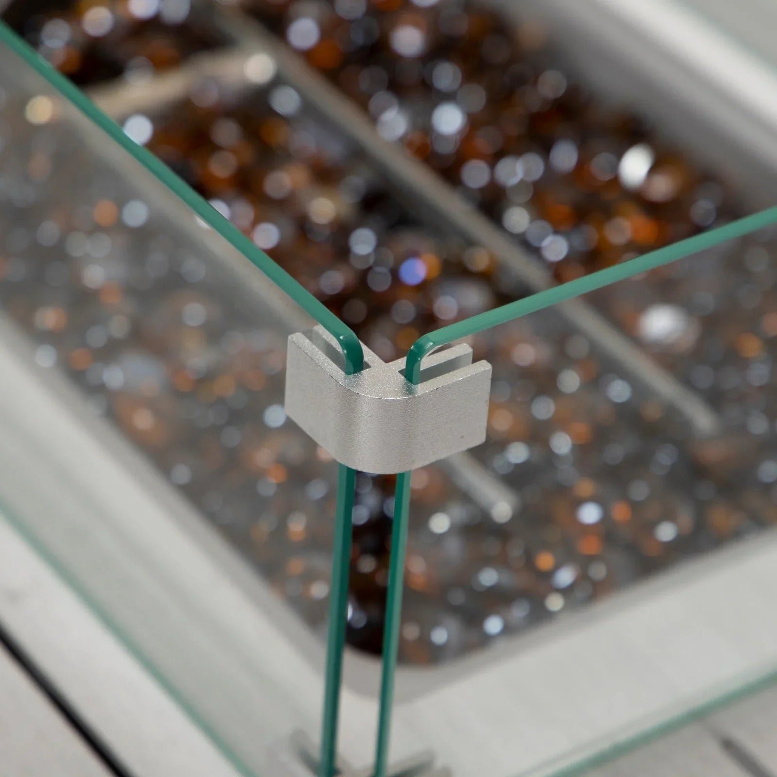 Chelsea Patio Modern Black Aluminum Propane Fire Pit Table - Elax Furniture