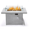 Chelsea Patio Modern Black Aluminum Propane Fire Pit Table