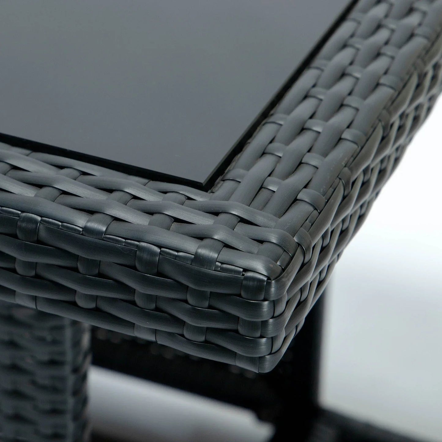 Mace Patio Modern Wicker Propane Fire Pit Table - Elax Furniture