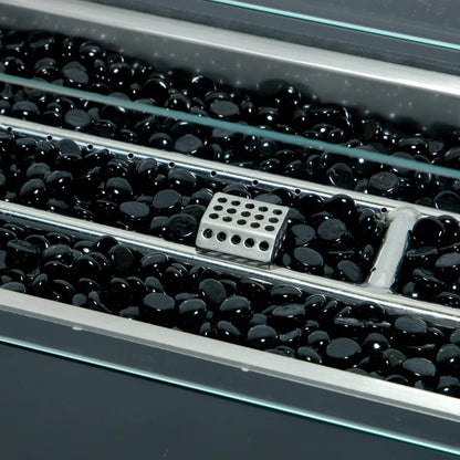 Mace Patio Modern Wicker Propane Fire Pit Table - Elax Furniture