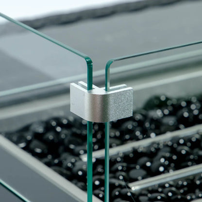 Mace Patio Modern Wicker Propane Fire Pit Table - Elax Furniture