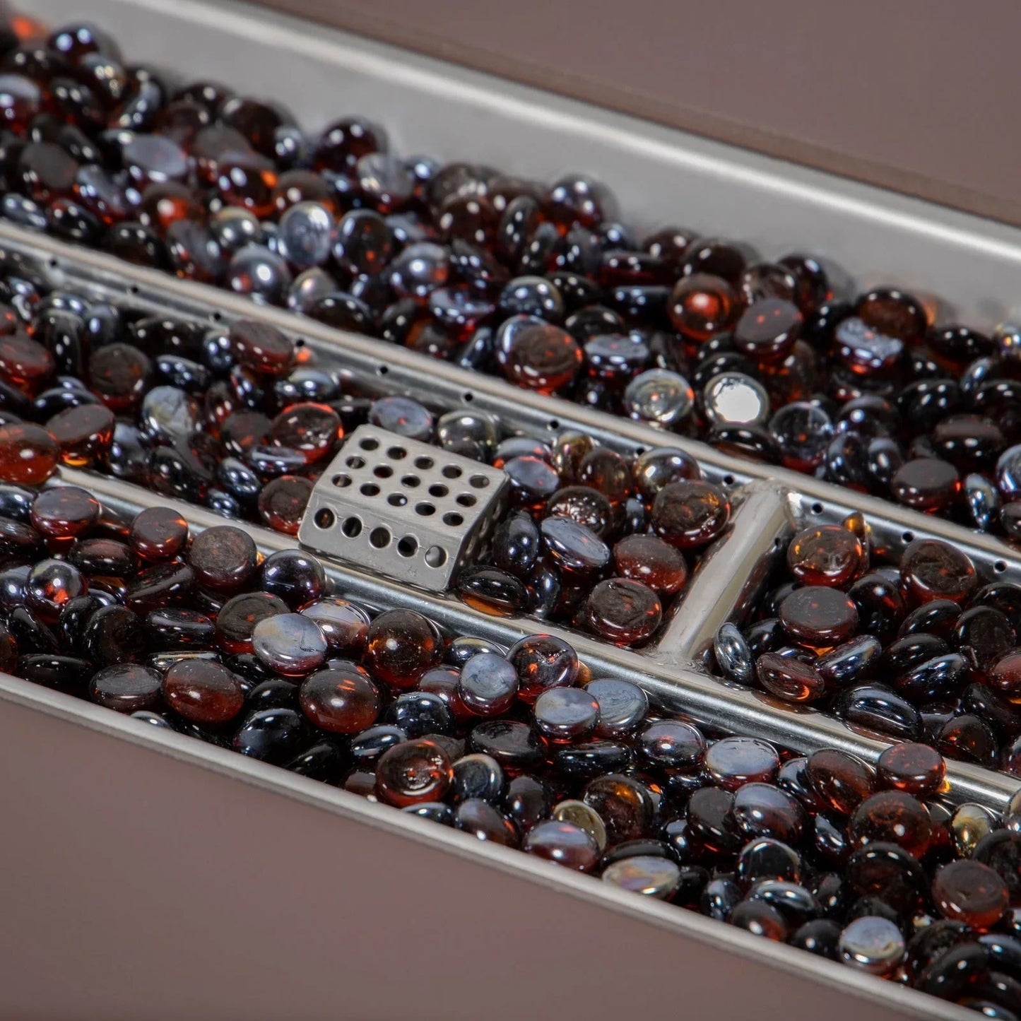 Mace Patio Modern Wicker Propane Fire Pit Table - Elax Furniture