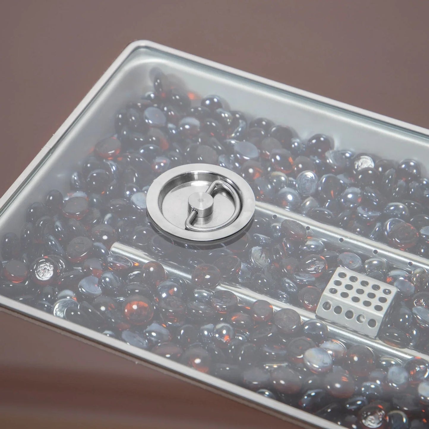 Mace Patio Modern Wicker Propane Fire Pit Table - Elax Furniture