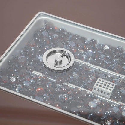 Mace Patio Modern Wicker Propane Fire Pit Table - Elax Furniture