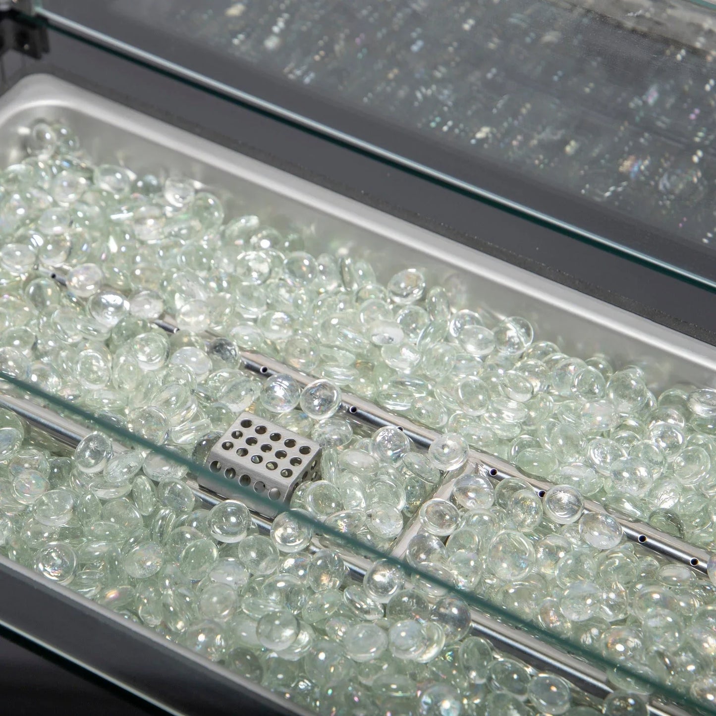 Mace Patio Modern Wicker Propane Fire Pit Table - Elax Furniture