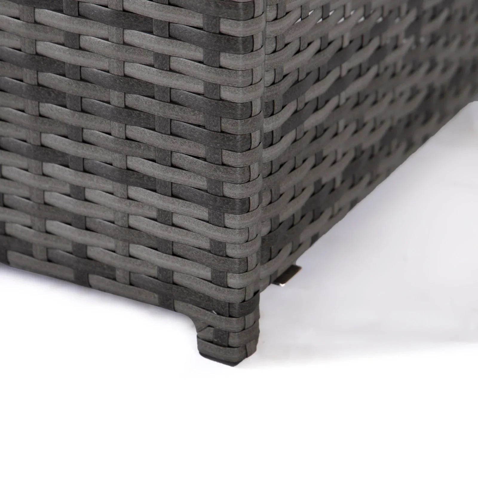 Mace Patio Modern Wicker Propane Fire Pit Table - Elax Furniture