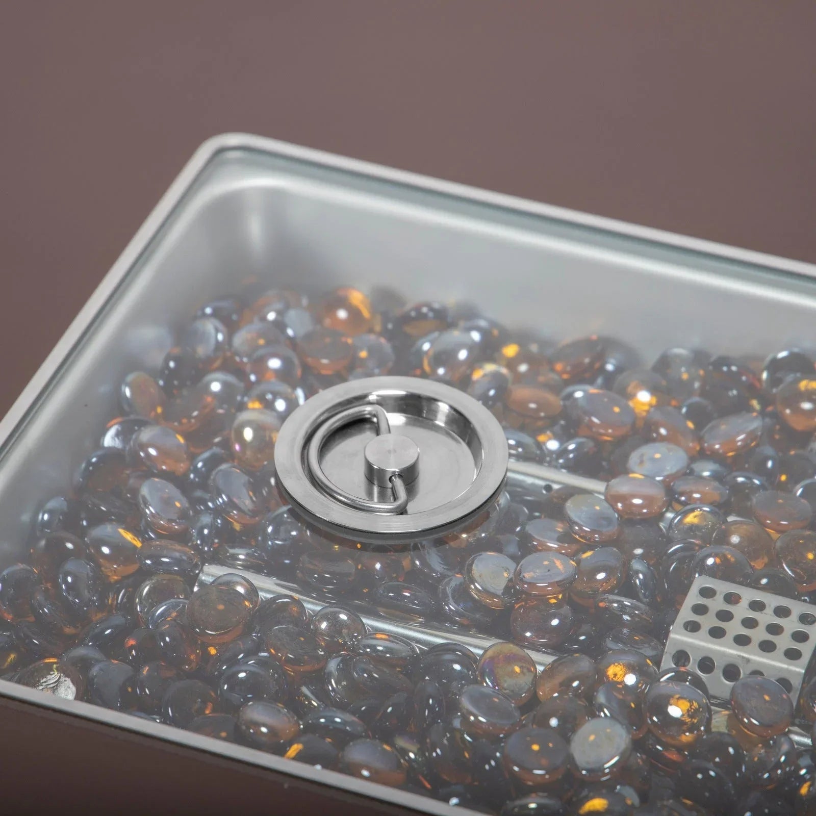 Mace Patio Modern Wicker Propane Fire Pit Table - Elax Furniture