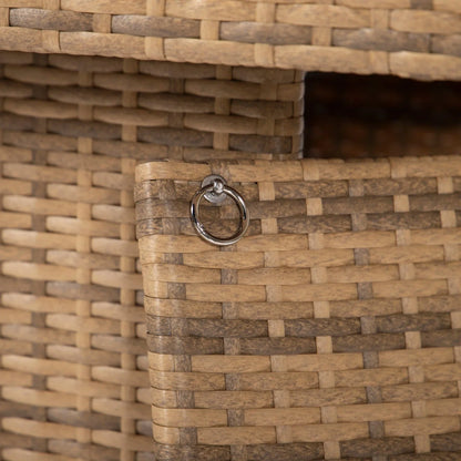 Mace Patio Modern Wicker Propane Fire Pit Table - Elax Furniture