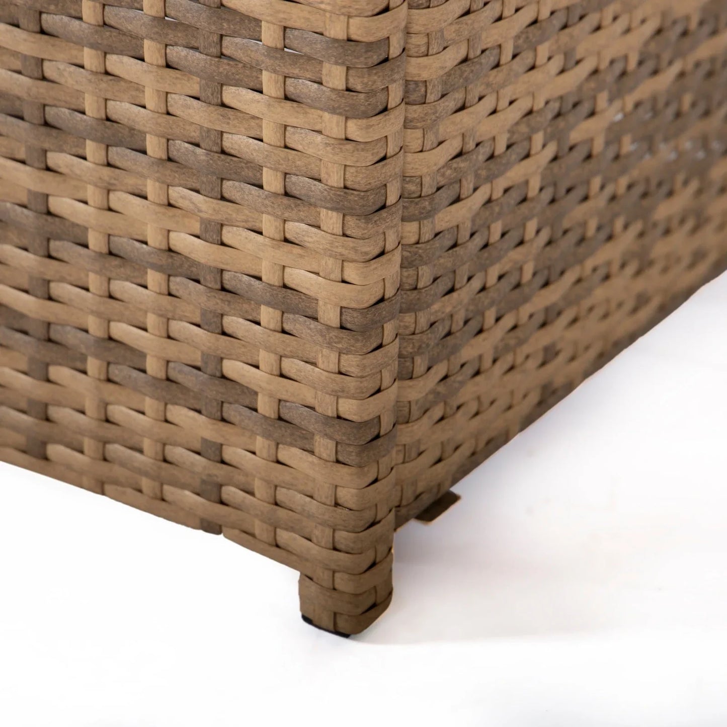 Mace Patio Modern Wicker Propane Fire Pit Table - Elax Furniture