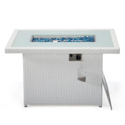 Mace Patio Modern Wicker Propane Fire Pit Table - Elax Furniture