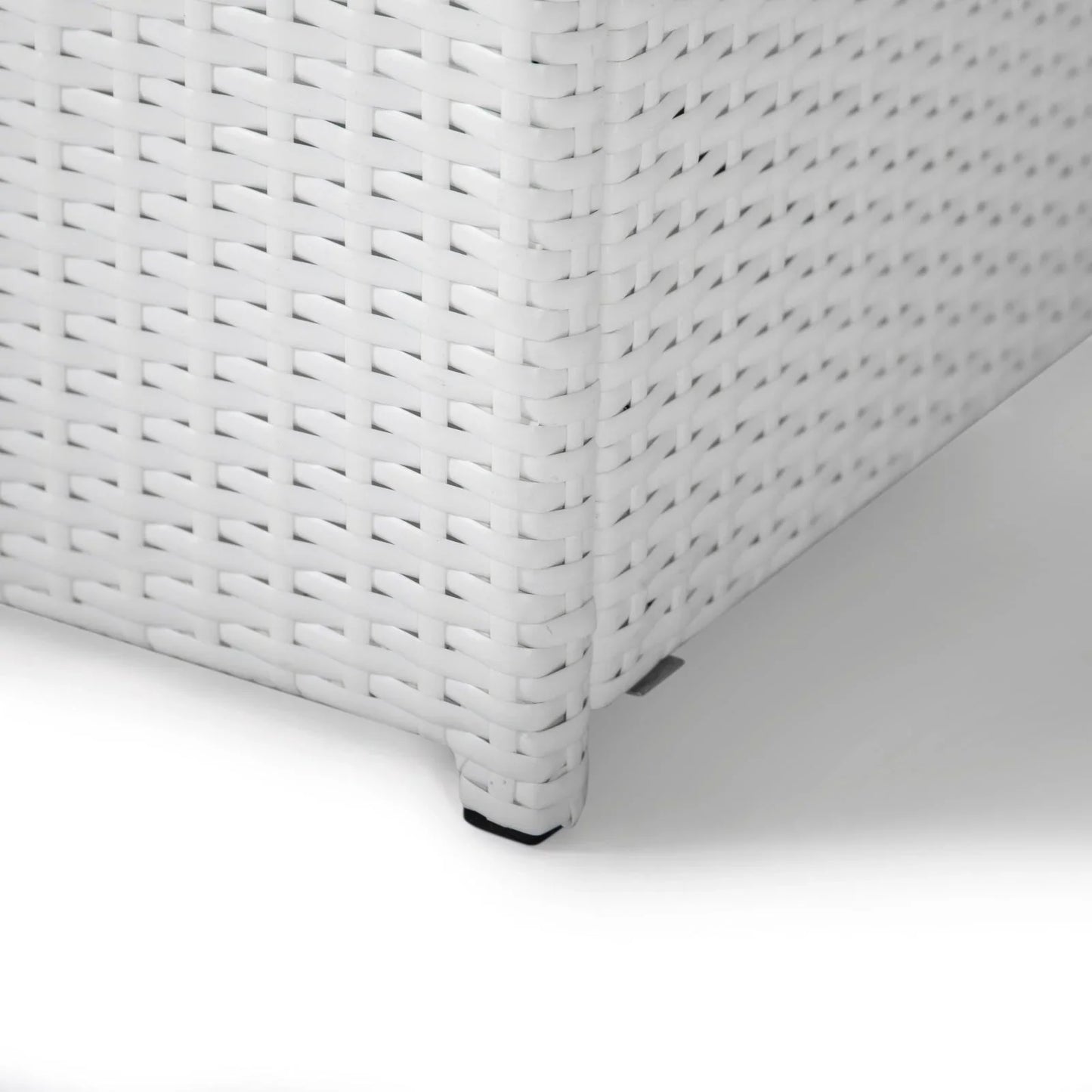 Mace Patio Modern Wicker Propane Fire Pit Table - Elax Furniture