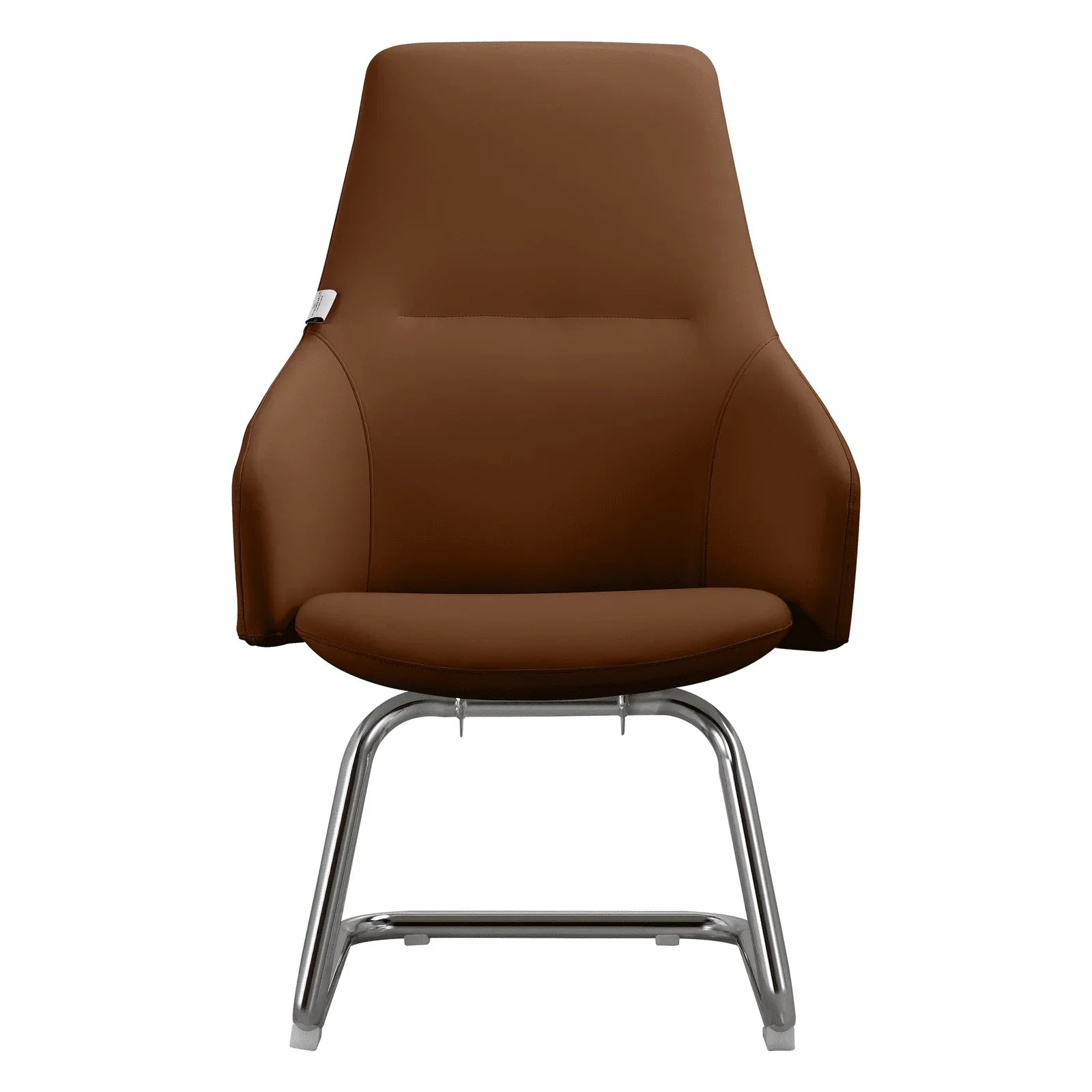 Celeste Leather Conference Office Chair with Upholstered Seat and Armrest - Elax Furniture