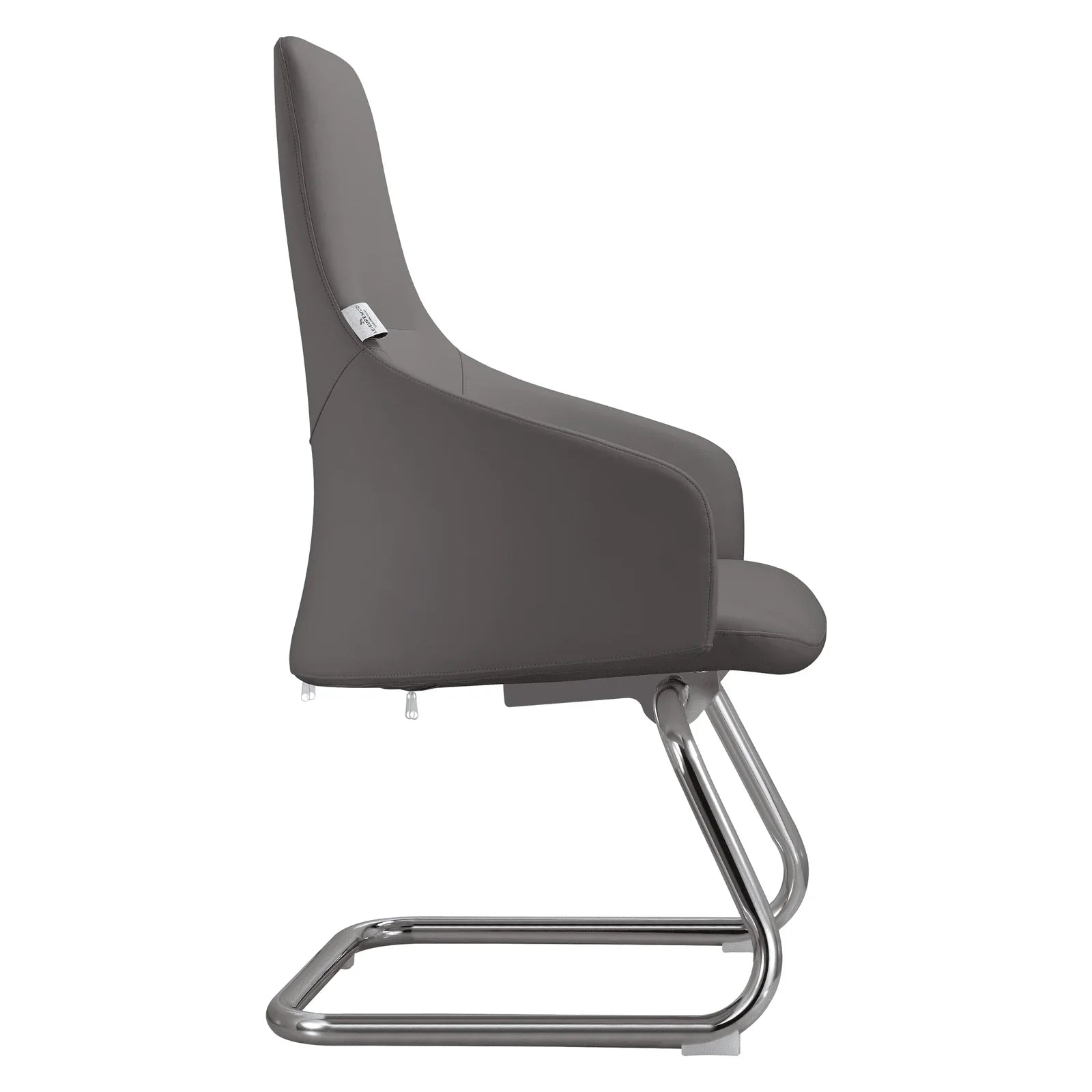 Celeste Leather Conference Office Chair with Upholstered Seat and Armrest - Elax Furniture