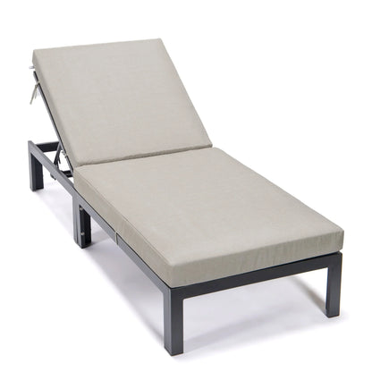 Chelsea Aluminum Outdoor Chaise Lounge Chair with Removable Cushions - Elax Furniture