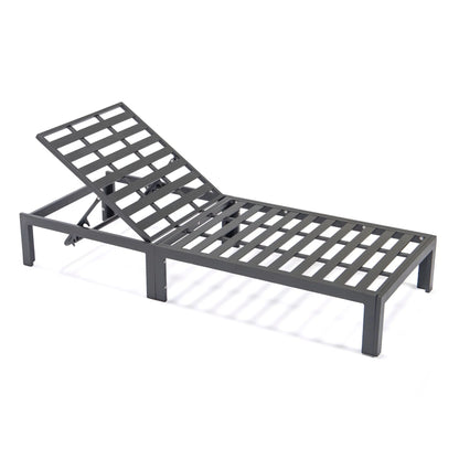 Chelsea Aluminum Outdoor Chaise Lounge Chair with Removable Cushions - Elax Furniture