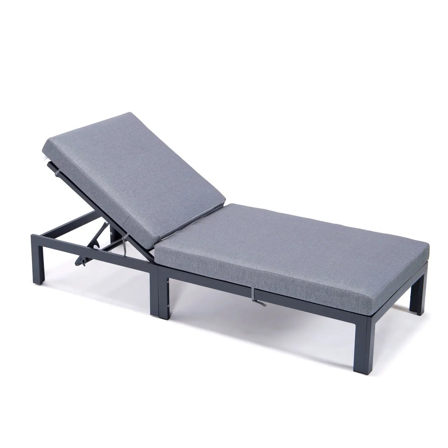 Chelsea Modern Outdoor Chaise Lounge Chair With Cushions Set of 2 - Elax Furniture