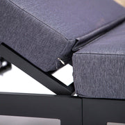 Chelsea Modern Outdoor Chaise Lounge Chair With Cushions Set of 2 - Elax Furniture