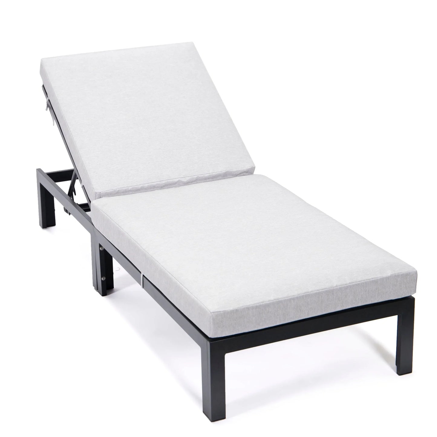 Chelsea Aluminum Outdoor Chaise Lounge Chair with Removable Cushions - Elax Furniture
