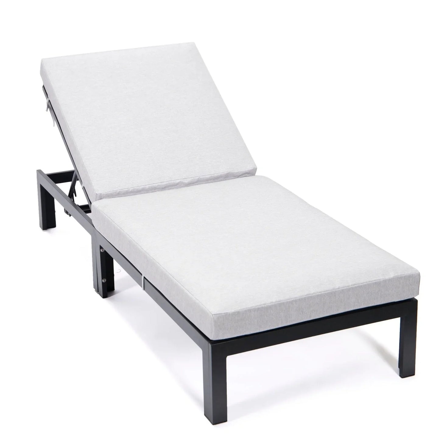 Chelsea Modern Outdoor Chaise Lounge Chair With Cushions Set of 2 - Elax Furniture