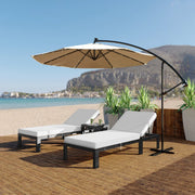 Chelsea Modern Outdoor Chaise Lounge Chair With Cushions Set of 2 - Elax Furniture