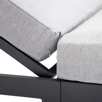 Chelsea Aluminum Outdoor Chaise Lounge Chair with Removable Cushions - Elax Furniture