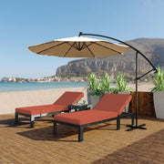 Chelsea Aluminum Outdoor Chaise Lounge Chair with Removable Cushions - Elax Furniture