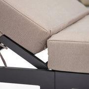 Chelsea Outdoor Chaise Lounge Chair With Side Table and Removable Cushions - Elax Furniture