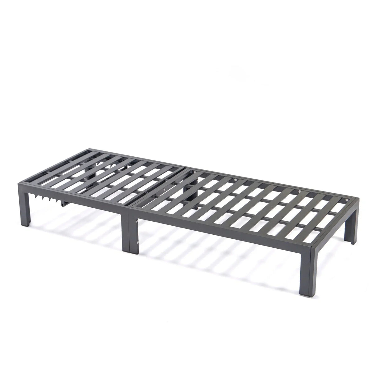 Chelsea Modern Outdoor Chaise Lounge With Side Table & Cushions Set of Two - Elax Furniture