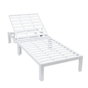 Chelsea Outdoor Chaise Lounge Chair With Side Table and Removable Cushions - Elax Furniture