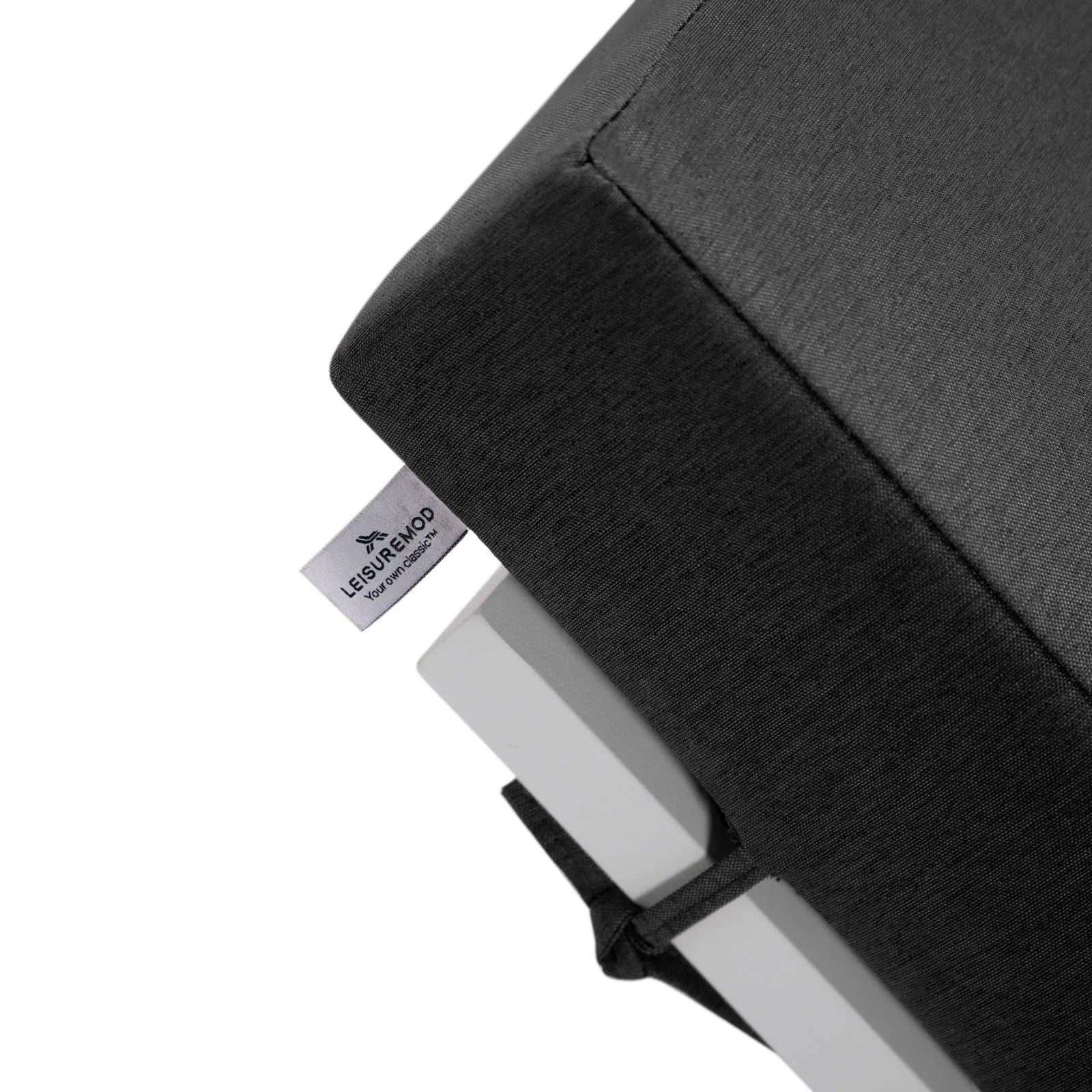 Chelsea Modern Outdoor White Chaise Lounge With Side Table & Cushions Set of Two - Elax Furniture