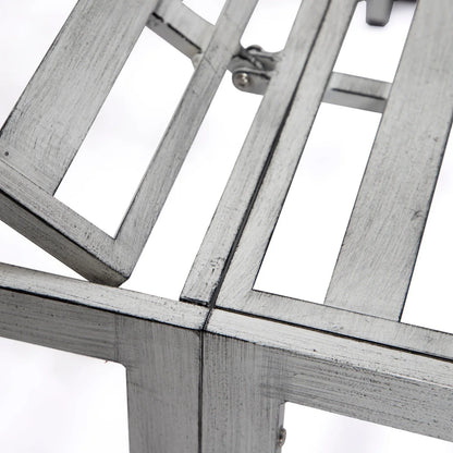 Chelsea Modern Outdoor Weathered Grey Chaise Lounge With Side Table & Cushions Set of Two - Elax Furniture