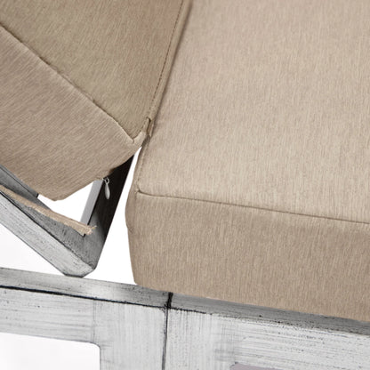 Chelsea Outdoor Chaise Lounge Chair With Side Table and Removable Cushions - Elax Furniture