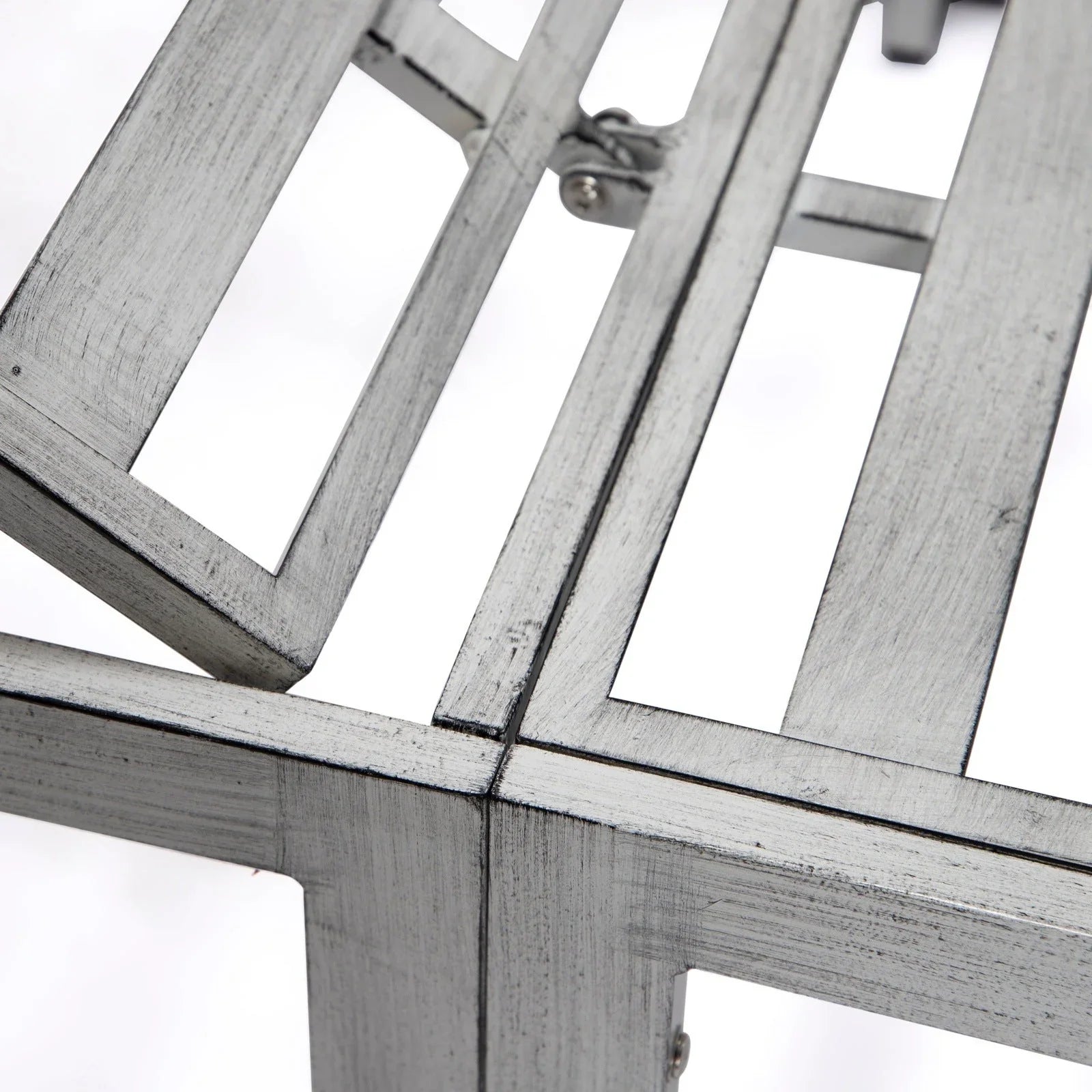 Chelsea Modern Outdoor Weathered Grey Chaise Lounge With Side Table & Cushions Set of Two - Elax Furniture