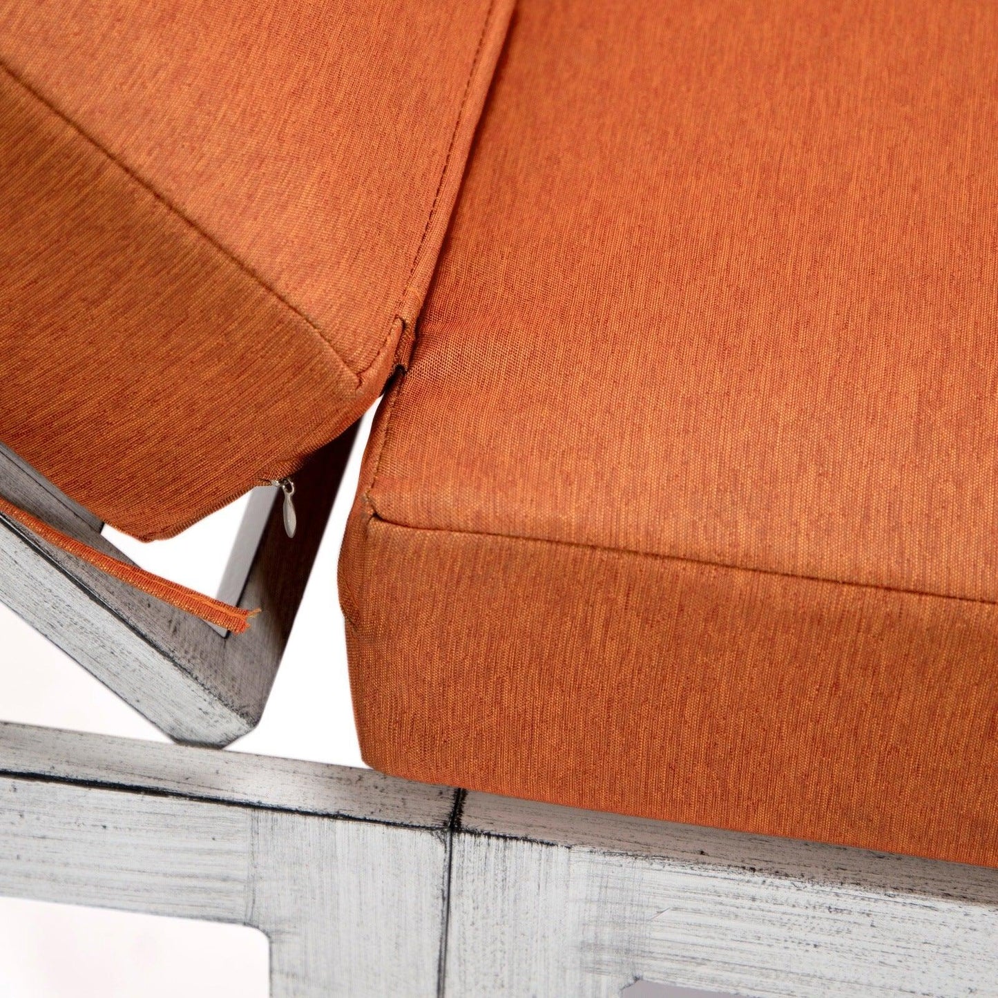 Chelsea Modern Outdoor Weathered Grey Chaise Lounge With Side Table & Cushions Set of Two - Elax Furniture