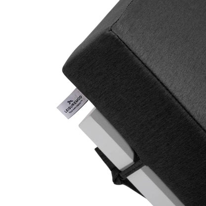 Chelsea Modern Outdoor White Chaise Lounge Chair With Cushions Set of 2 - Elax Furniture