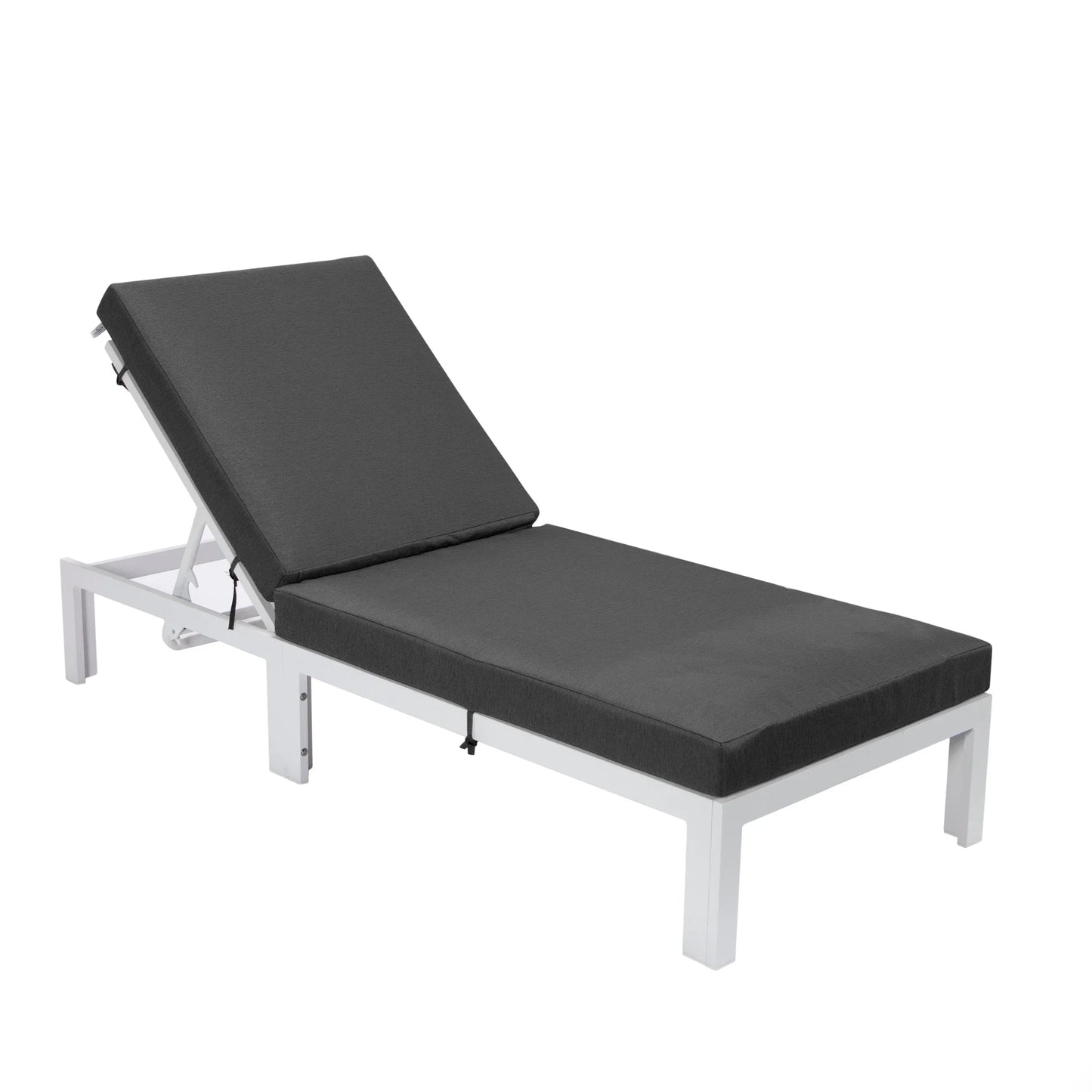 Chelsea Aluminum Outdoor Chaise Lounge Chair with Removable Cushions - Elax Furniture