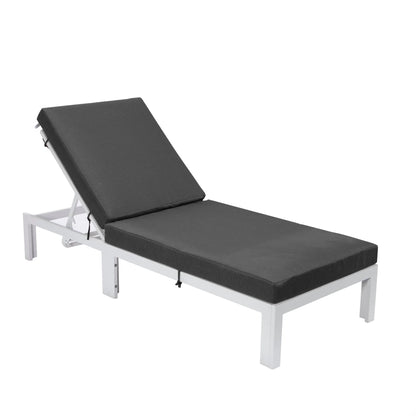 Chelsea Aluminum Outdoor Chaise Lounge Chair with Removable Cushions - Elax Furniture